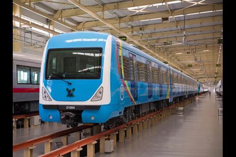 LAMATA ordered metro trainsets from CRRC Dalian in 2015.